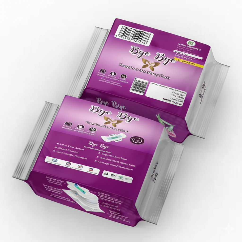 Bye Bye Premium Sanitary Pads - Advanced All Nights