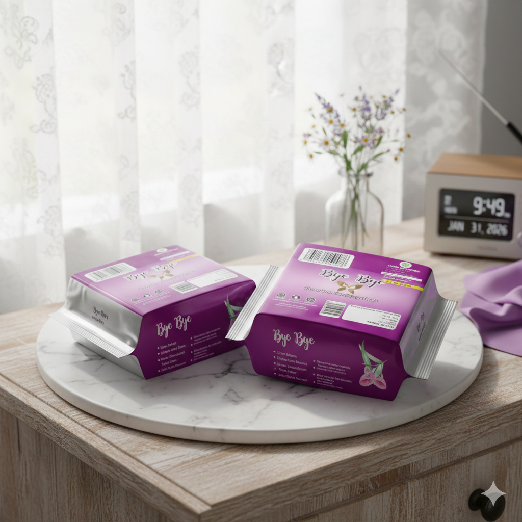 Bye Bye Premium Sanitary Pads - Advanced All Nights - Image 4