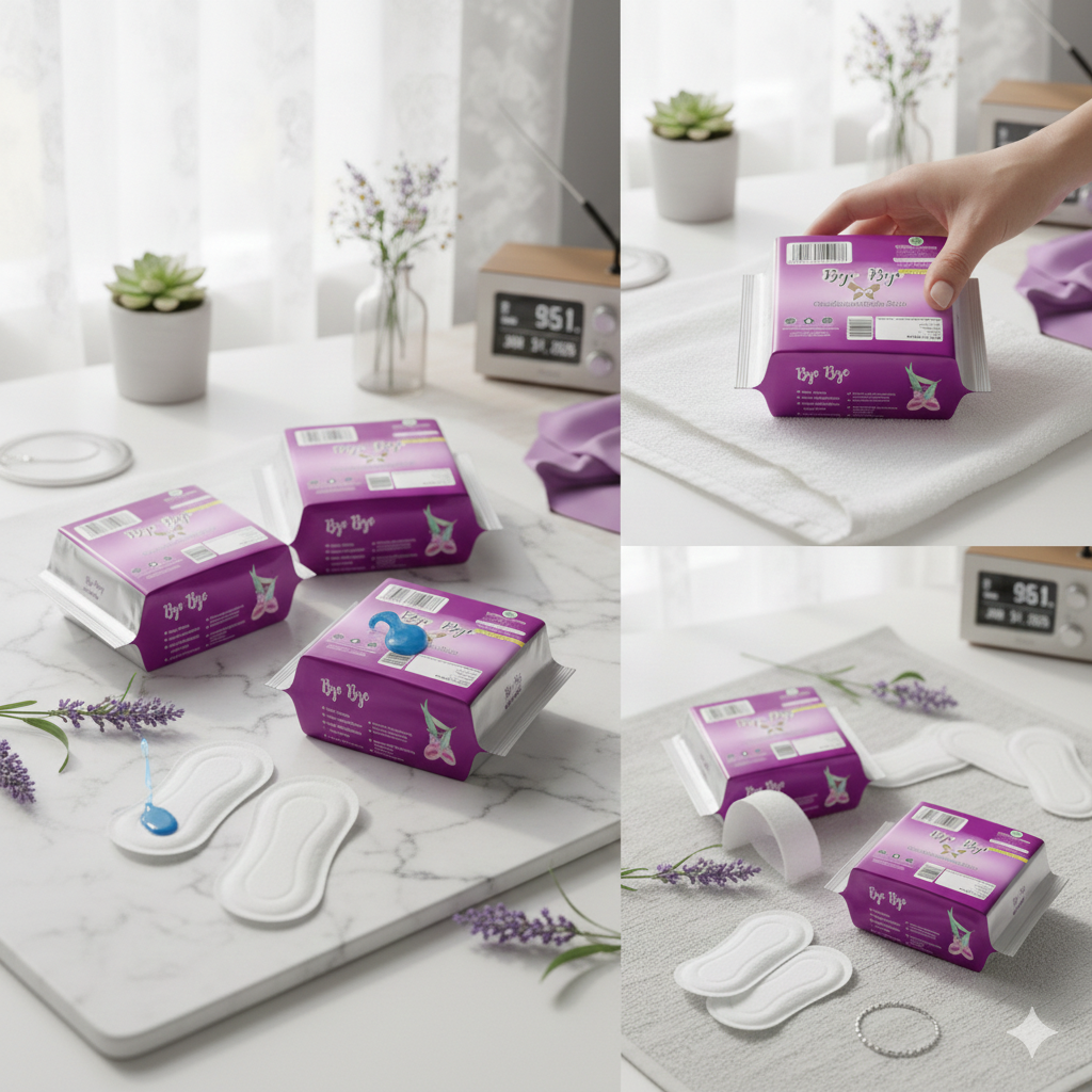 Bye Bye Premium Sanitary Pads - Advanced All Nights - Image 2